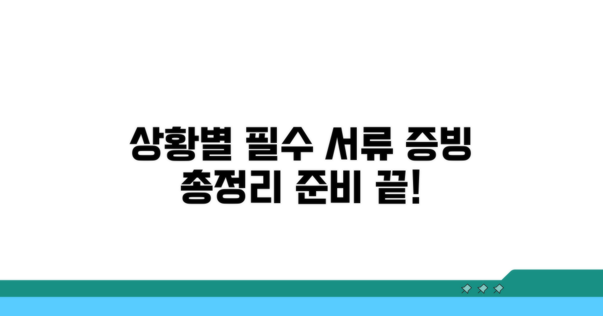 상황별 증빙서류 총정리