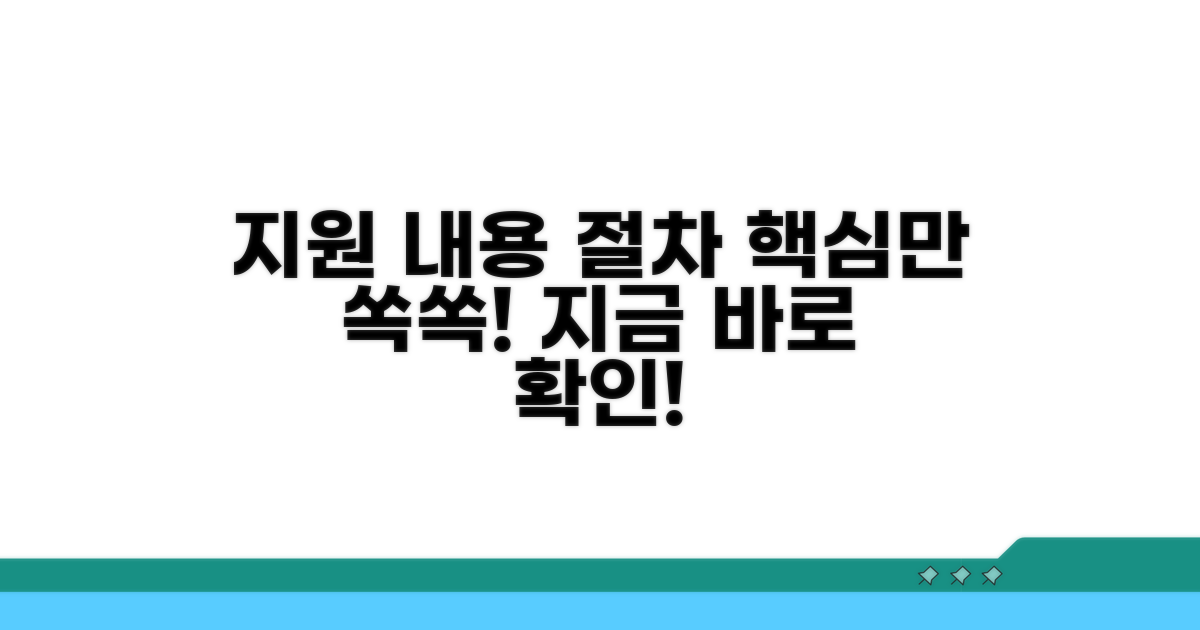 구체적인 지원 내용과 절차