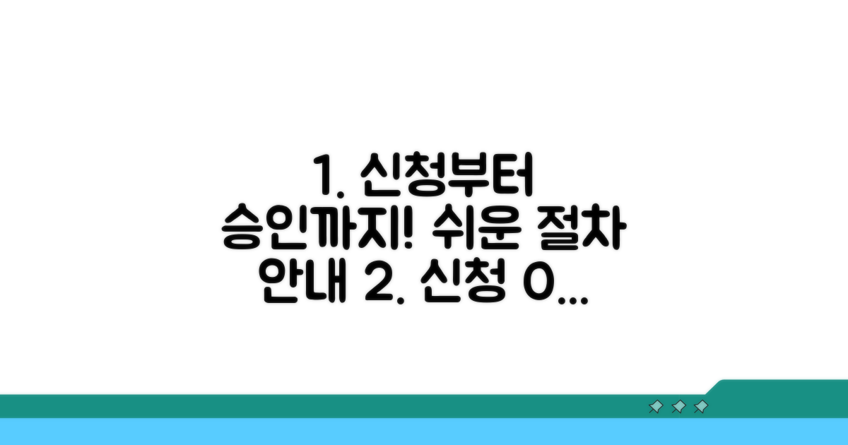 신청부터 승인까지 절차 안내
