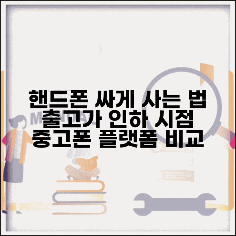 핸드폰 싸게 구입하는 방법 | 출고가 인하 시점 및 중고폰 구매 플랫폼 비교