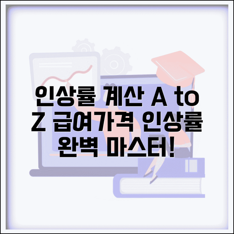 인상률 계산공식 | 급여 가격 인상률 계산 완벽정리