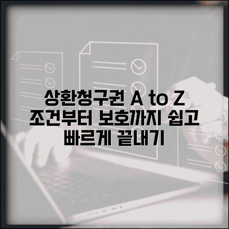 상환청구권 행사 조건과 절차 | 상환청구권 보호받는 방법