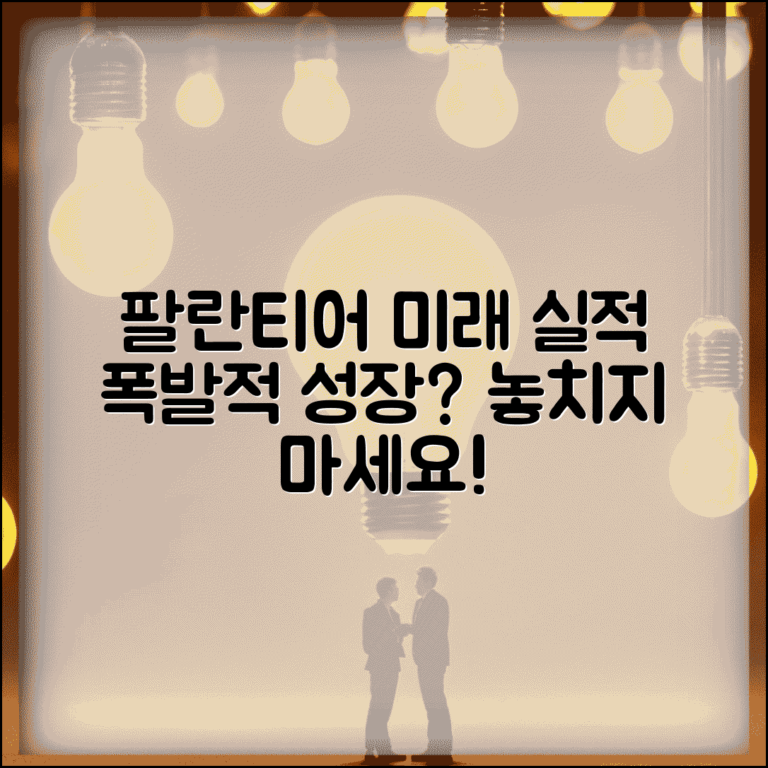 팔란티어 실적 가이던스 | 팔란티어 미래 실적 전망 예측