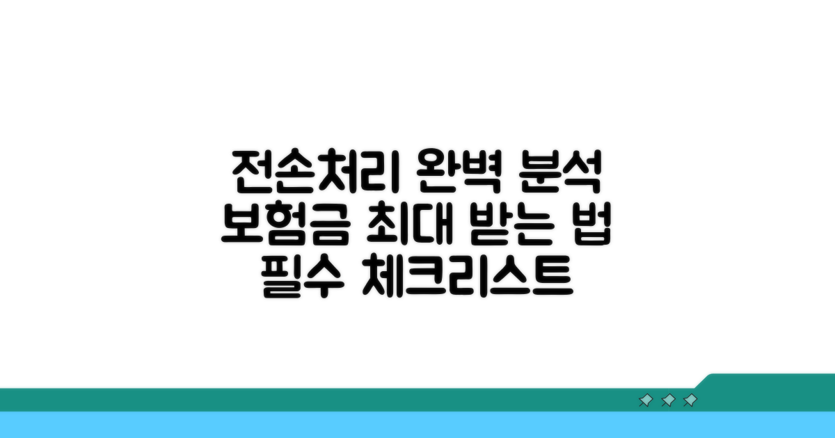 전손처리 기준 완벽 분석