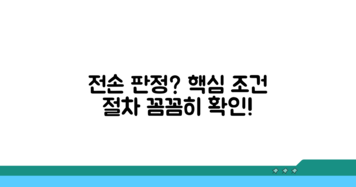 전손 판정 절차와 핵심 조건