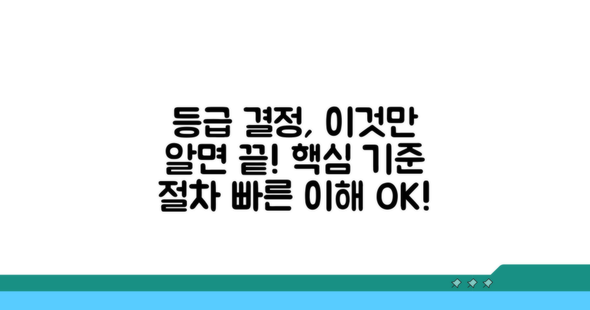 등급 결정 핵심 기준과 절차