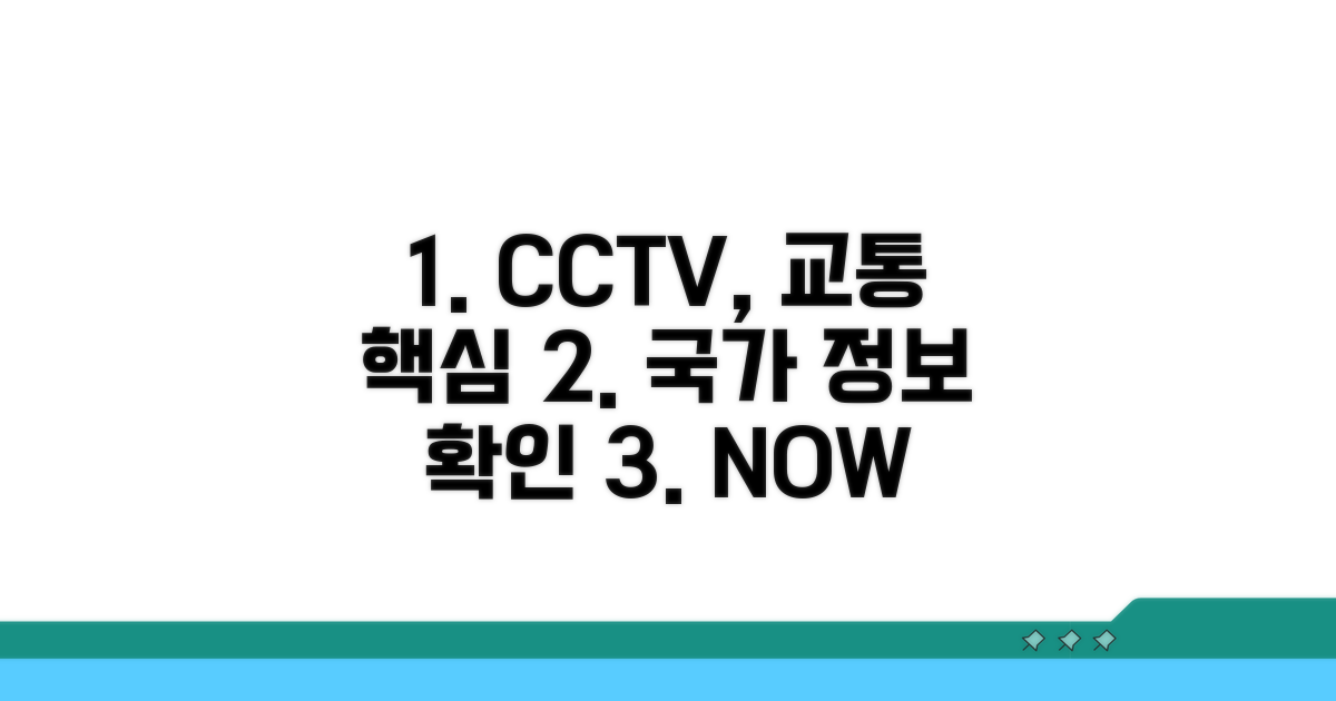 국가교통정보 CCTV 핵심 기능