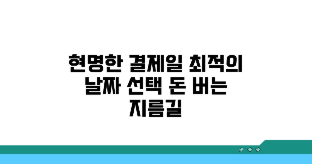 최적 결제일 선택으로 현명하게