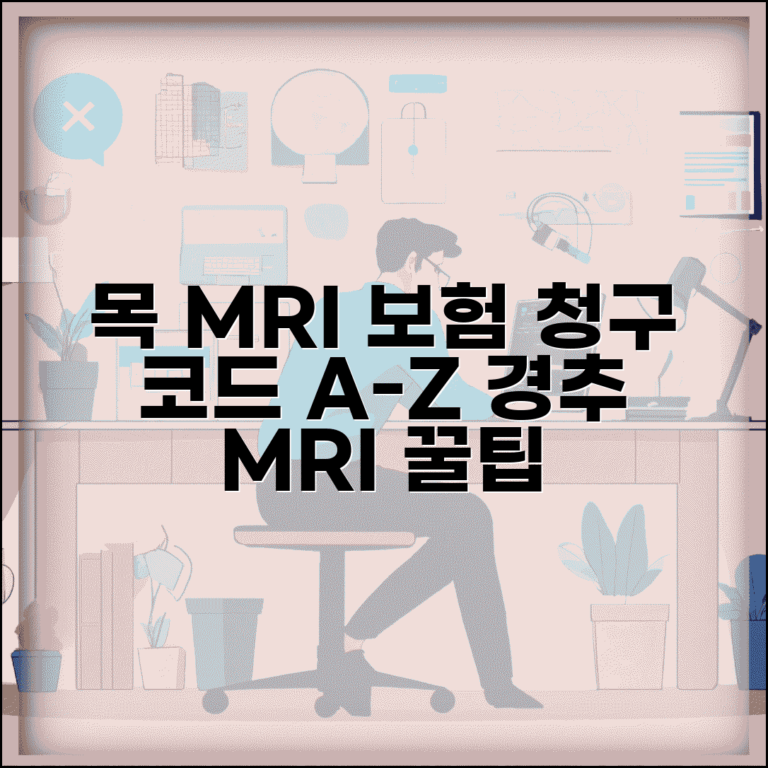 목 MRI 보험 청구 코드 | 경추 자기공명영상 보험 적용