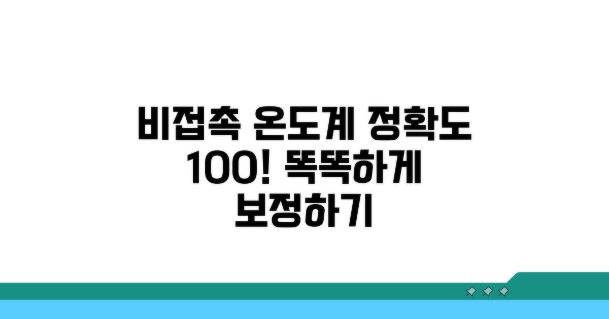 비접촉 온도계, 제대로 보정하기