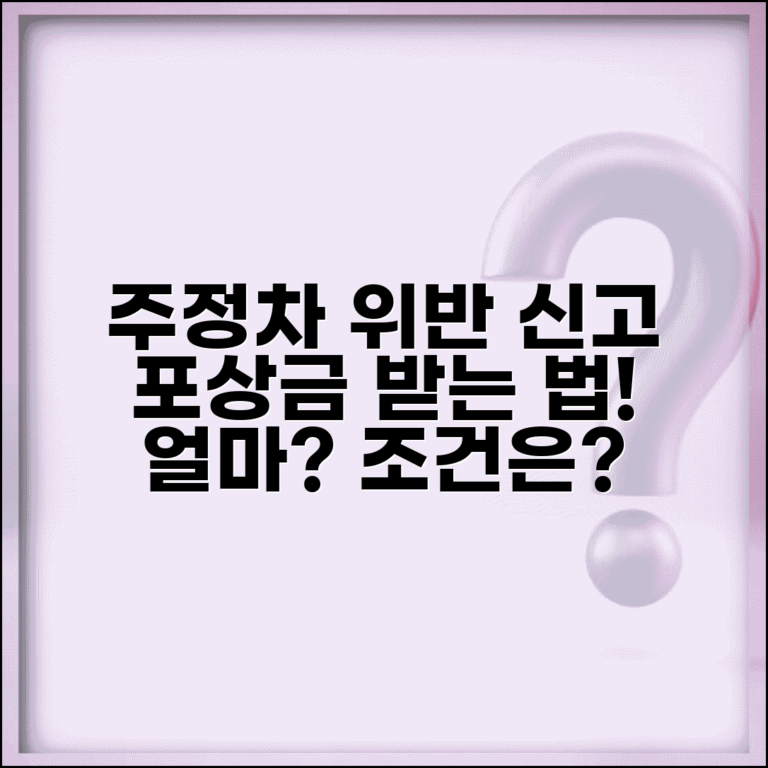 주정차위반 신고 포상금 지급 | 시민 신고로 받는 포상금 금액과 지급 조건