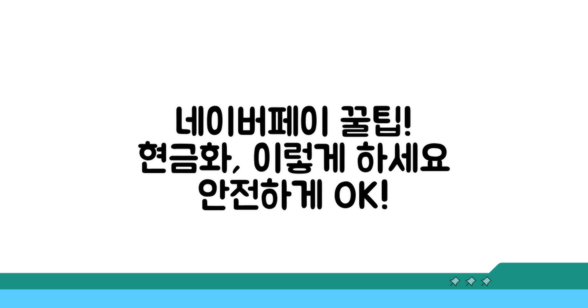 안전한 네이버페이 현금화 팁