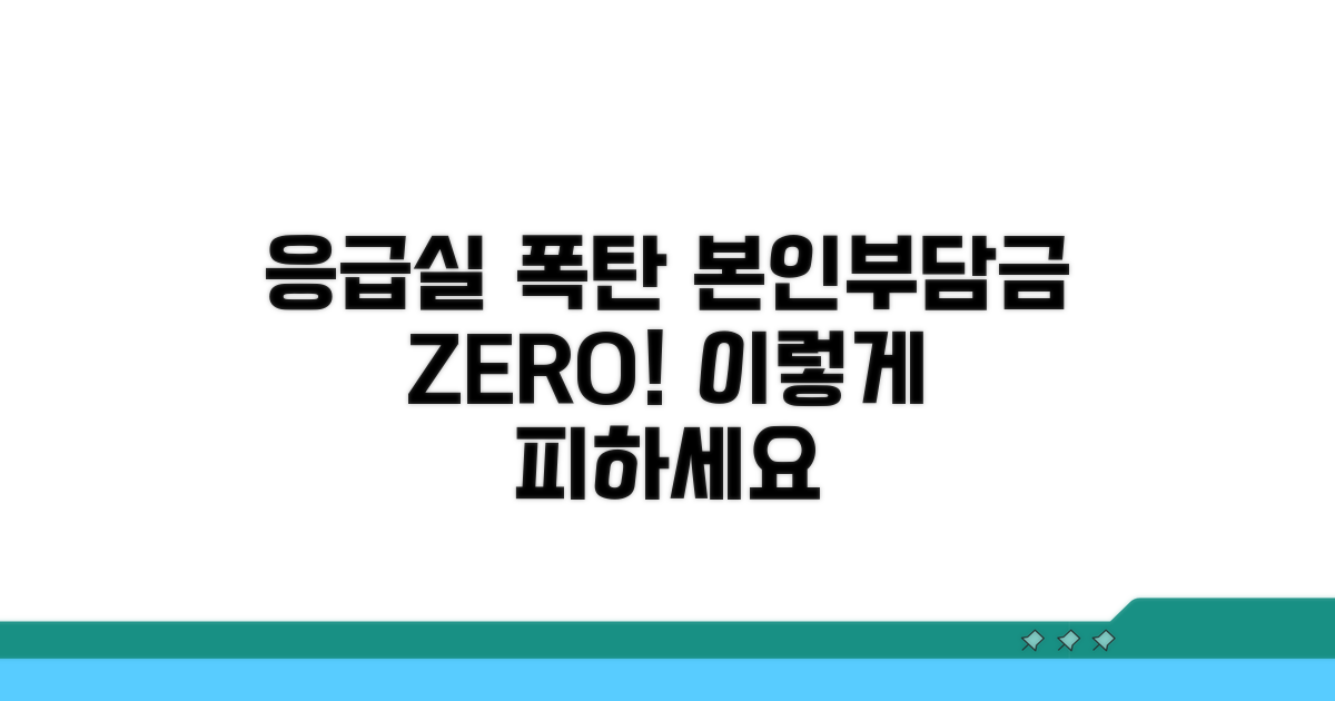 응급실 본인부담금 폭탄 피하는 법