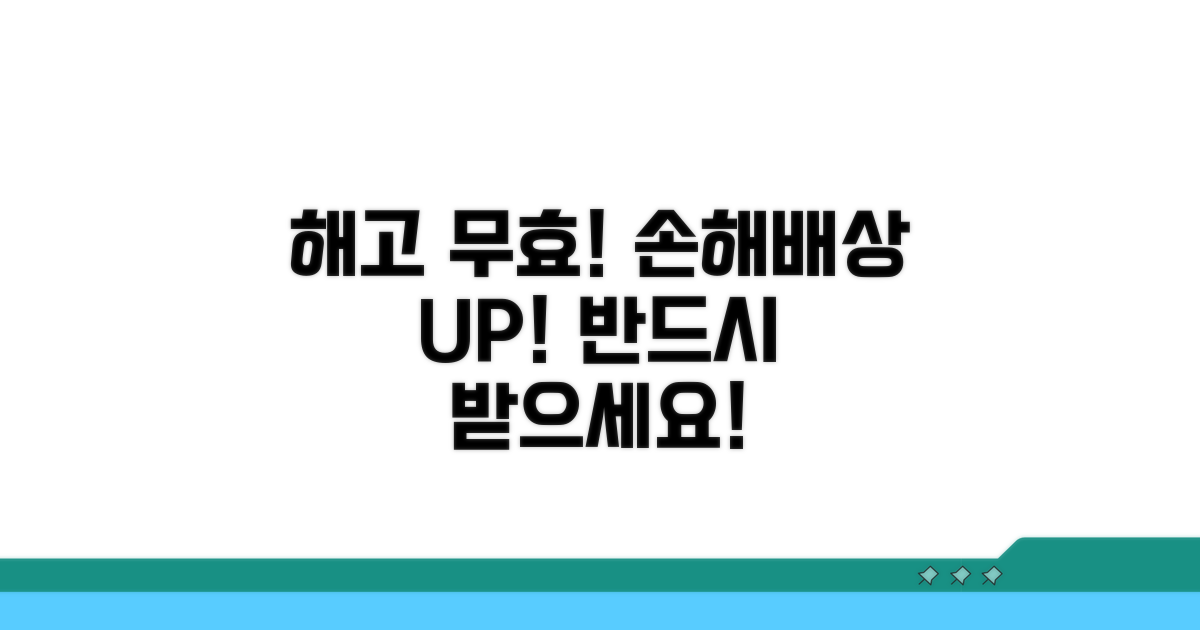해고 무효와 손해배상 받는 법