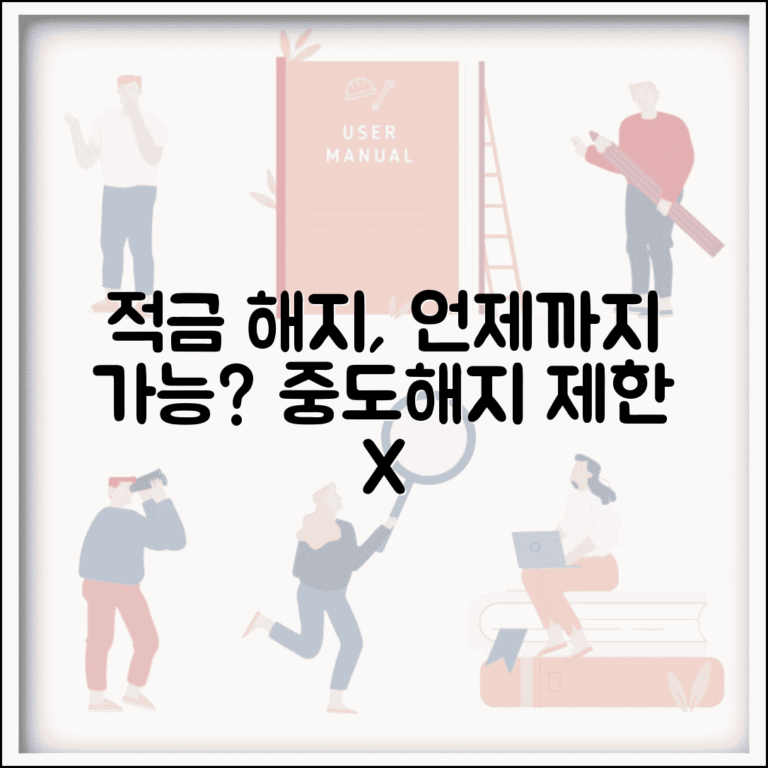 적금 가입 후 해지 언제까지 가능한지 | 정기적금 중도해지 제한 기간
