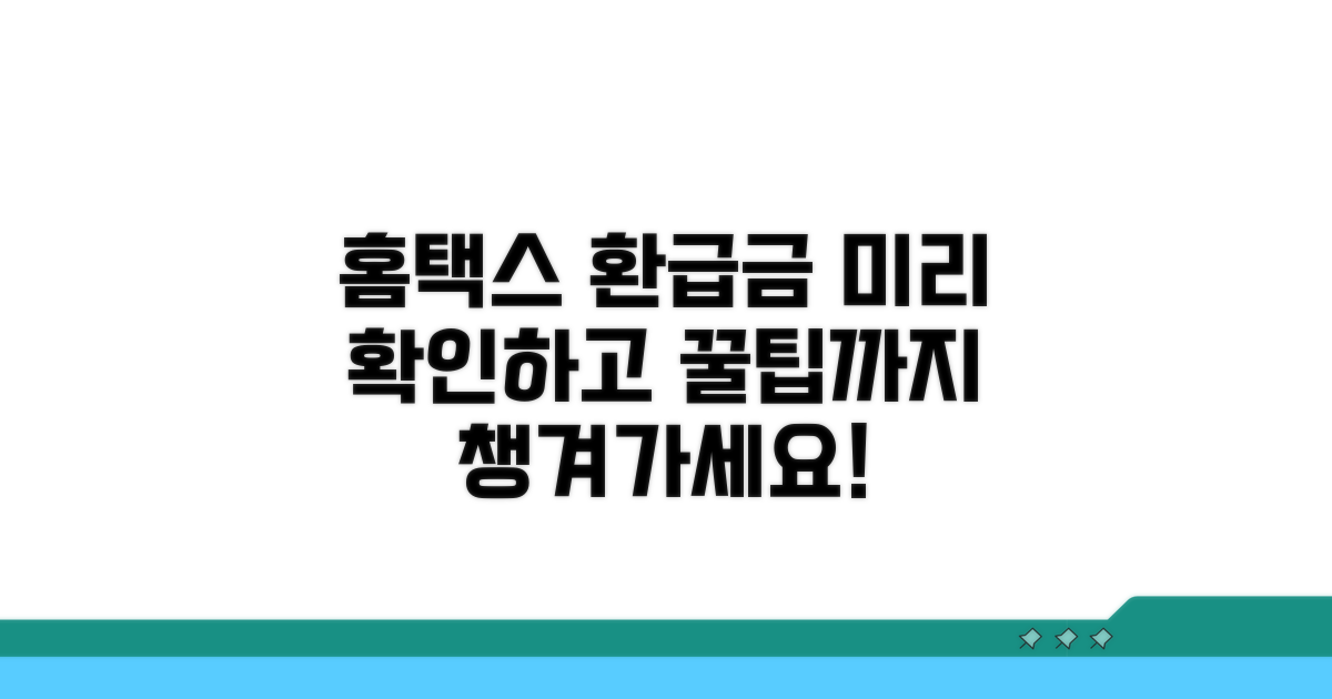 홈택스 환급금 미리 확인