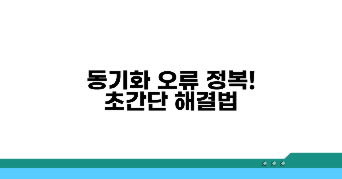 동기화 문제, 단계별 해결 절차