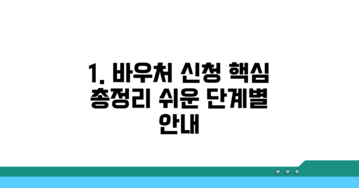 바우처 신청 절차 단계별 가이드