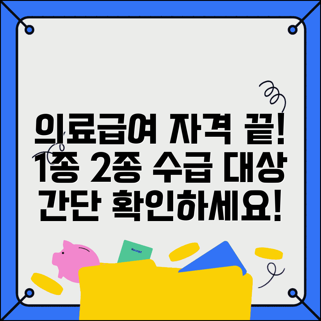 의료급여 수급권자 자격 조건 | 1종 2종 의료급여 대상자 기준