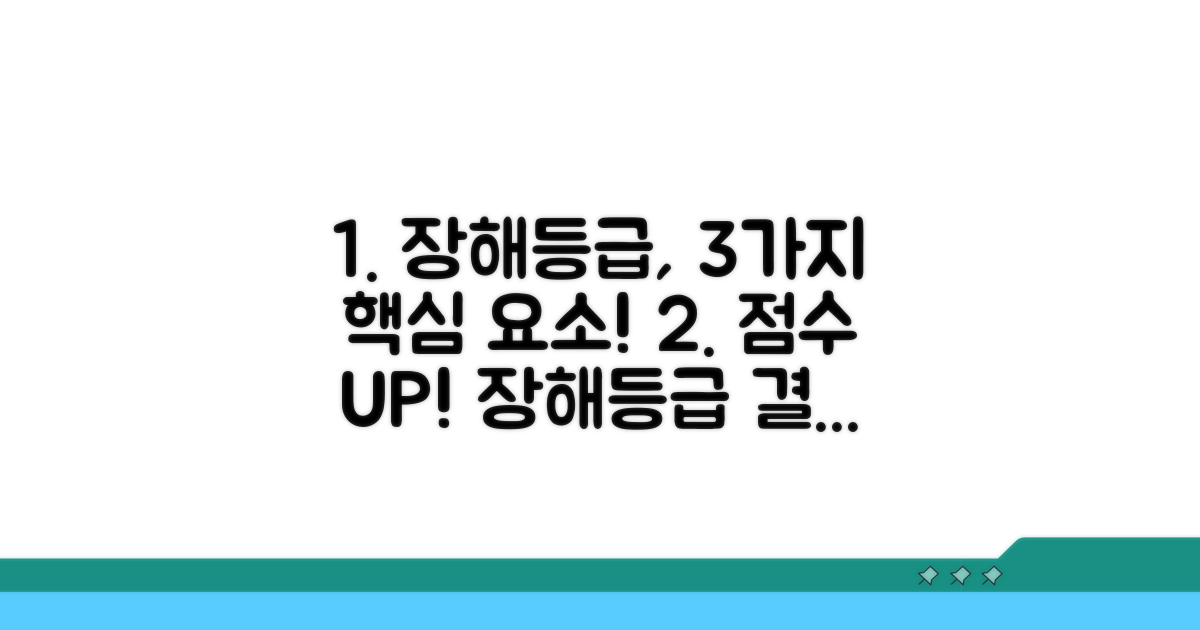 장해등급 영향요소 상세 분석
