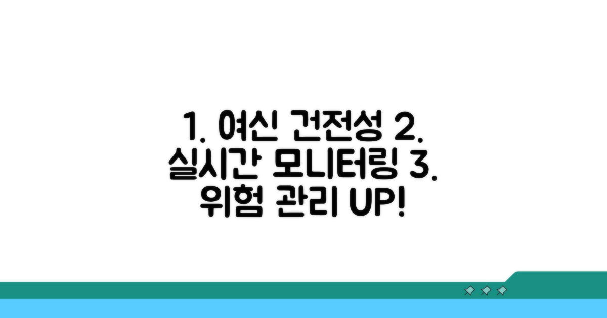 여신 건전성 모니터링 절차