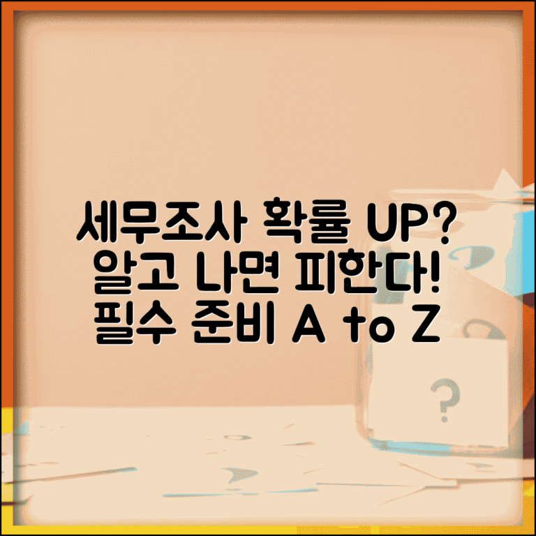 세무조사 나올 확률 얼마나 되나요 | 선정기준, 예상되는 확률, 준비방법 총정리