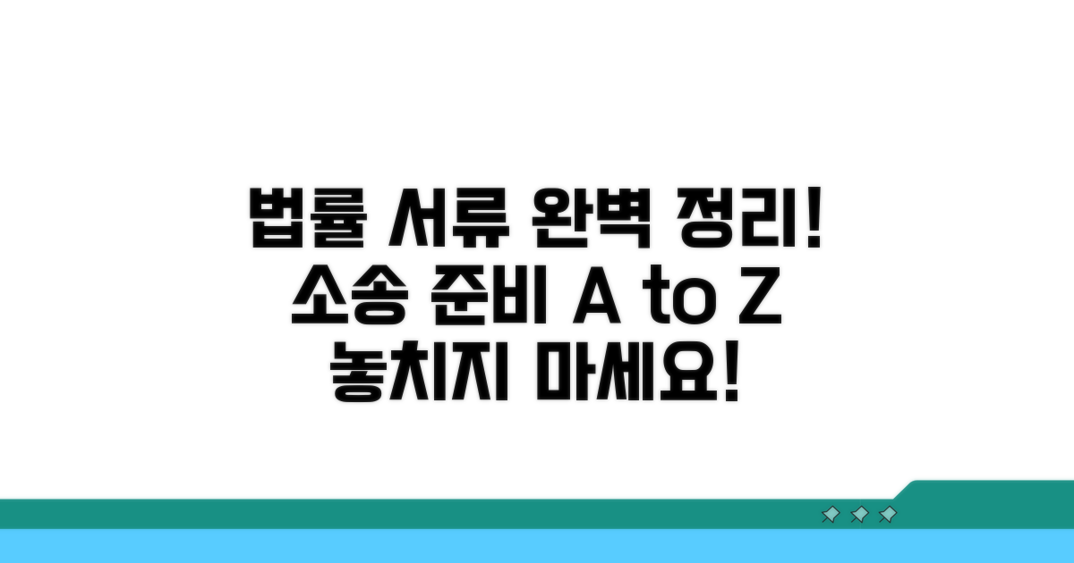 소송에 필요한 서류 총정리 및 준비 방법