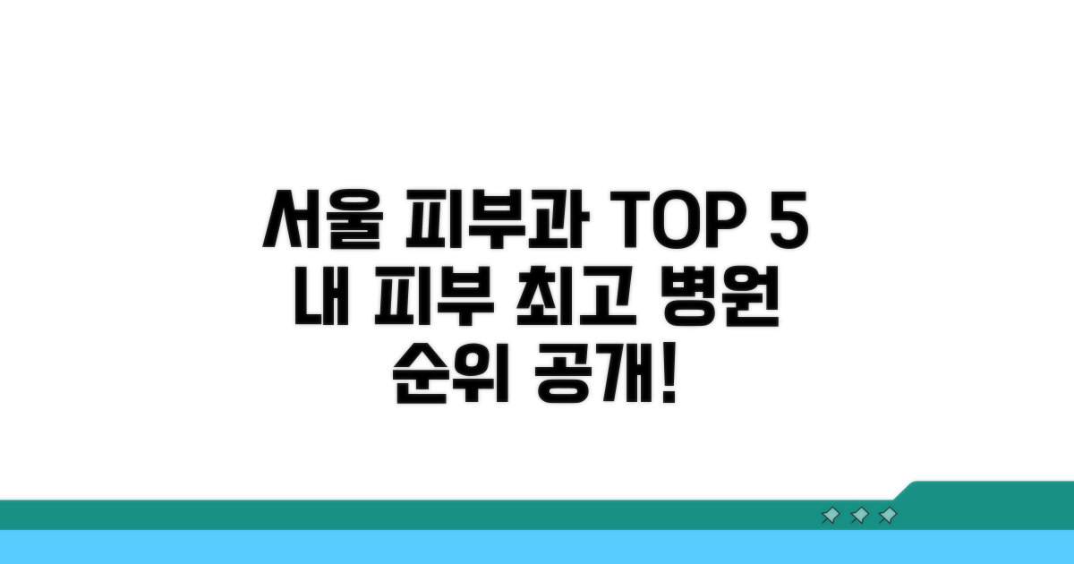 서울피부과 병원 순위