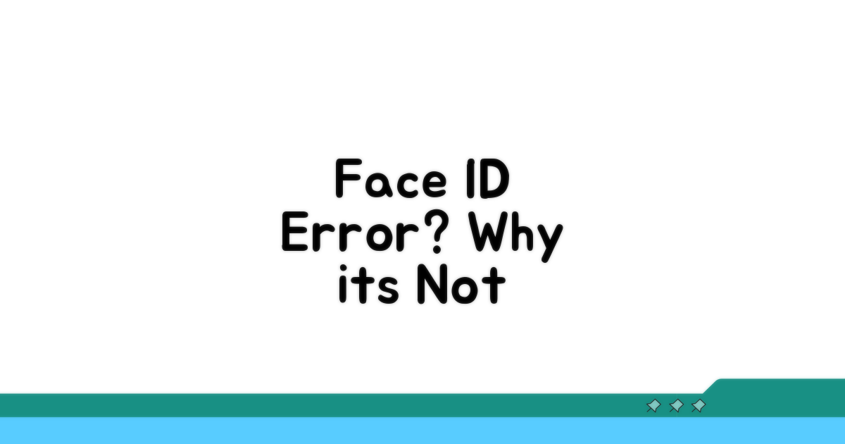 Face ID 오류, 무엇이 문제일까?