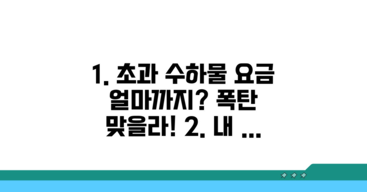 초과 수하물 요금, 얼마까지 나올까?