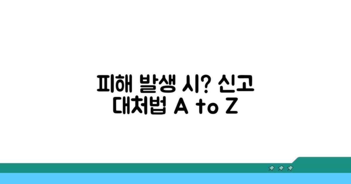 피해 발생 시 대처 방법과 신고 절차