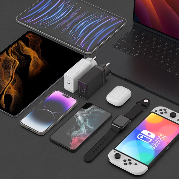 USB PD 100W PPS GaN 접지 초고속 충전기 GS510 화이트 상세 이미지 1