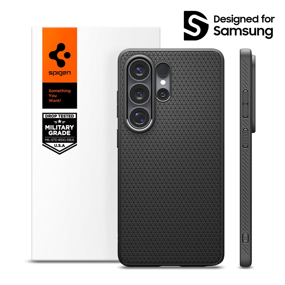 슈피겐 갤럭시 케이스 리퀴드에어 매트블랙, 갤럭시S26 울트라 상세 이미지 1