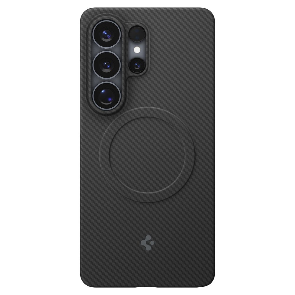 Qi2 25W 인증 갤럭시 맥세이프 케이스 초슬림 카본 에어스킨아라미드 맥핏 갤럭시S26 울트라, 아라미드, 블랙 상세 이미지 2