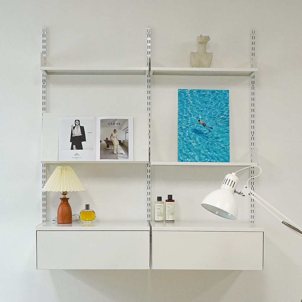 도에르 0012 모듈 시스템 거실 벽 선반 서랍 상세 이미지 2