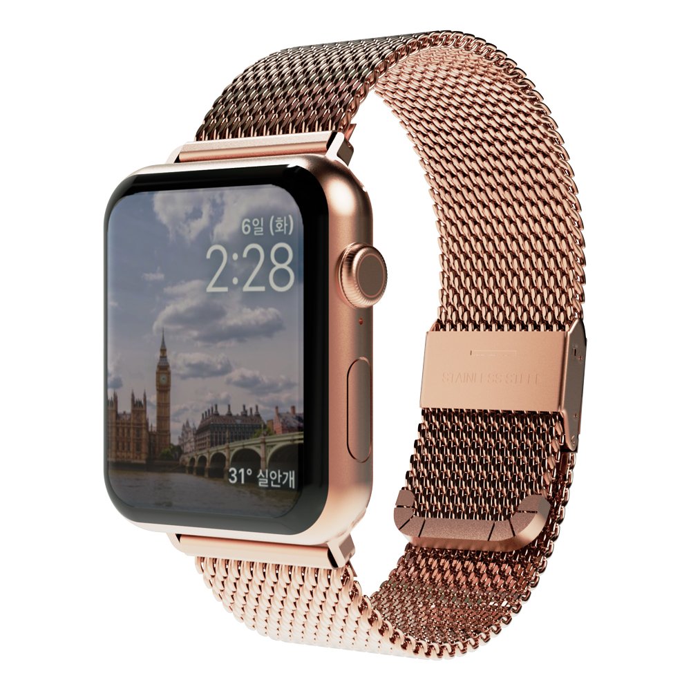 미아크 애플워치 스트랩 프리미엄 클립 밀레니즈 루프 상세 이미지 1