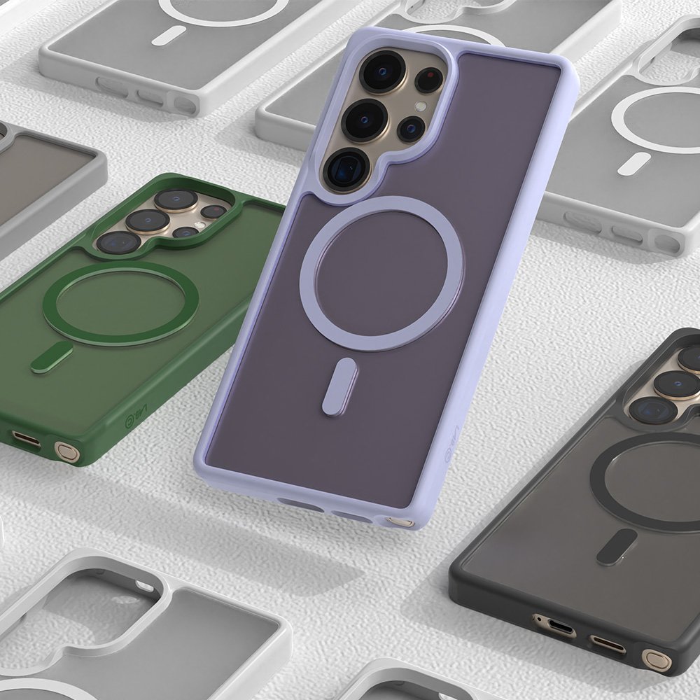 랩씨 맥세이프 마그넷 케이스 지문방지 강력한 자력 매트블랙, 갤럭시S24-S25 공용 상세 이미지 2