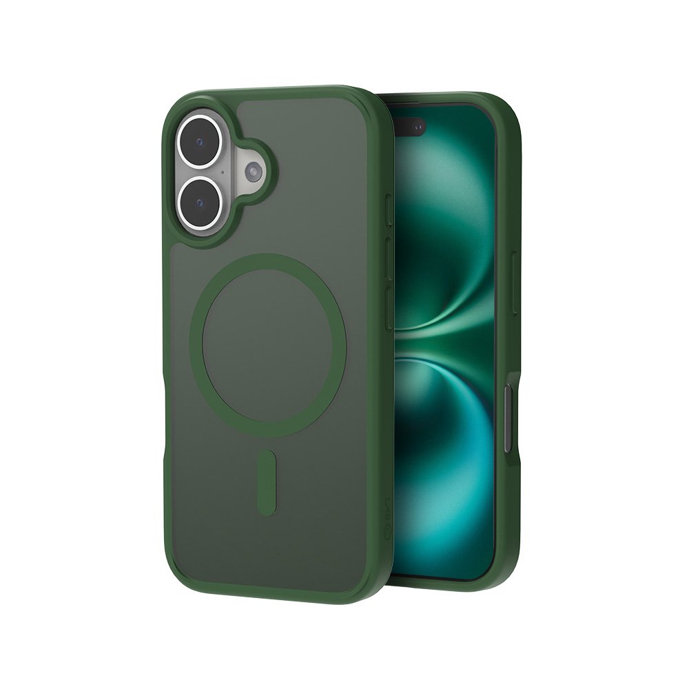 랩씨 맥세이프 케이스 지문방지 최강 2배 자력 마그넷 커버 매트그린, 아이폰16 플러스 상세 이미지 1