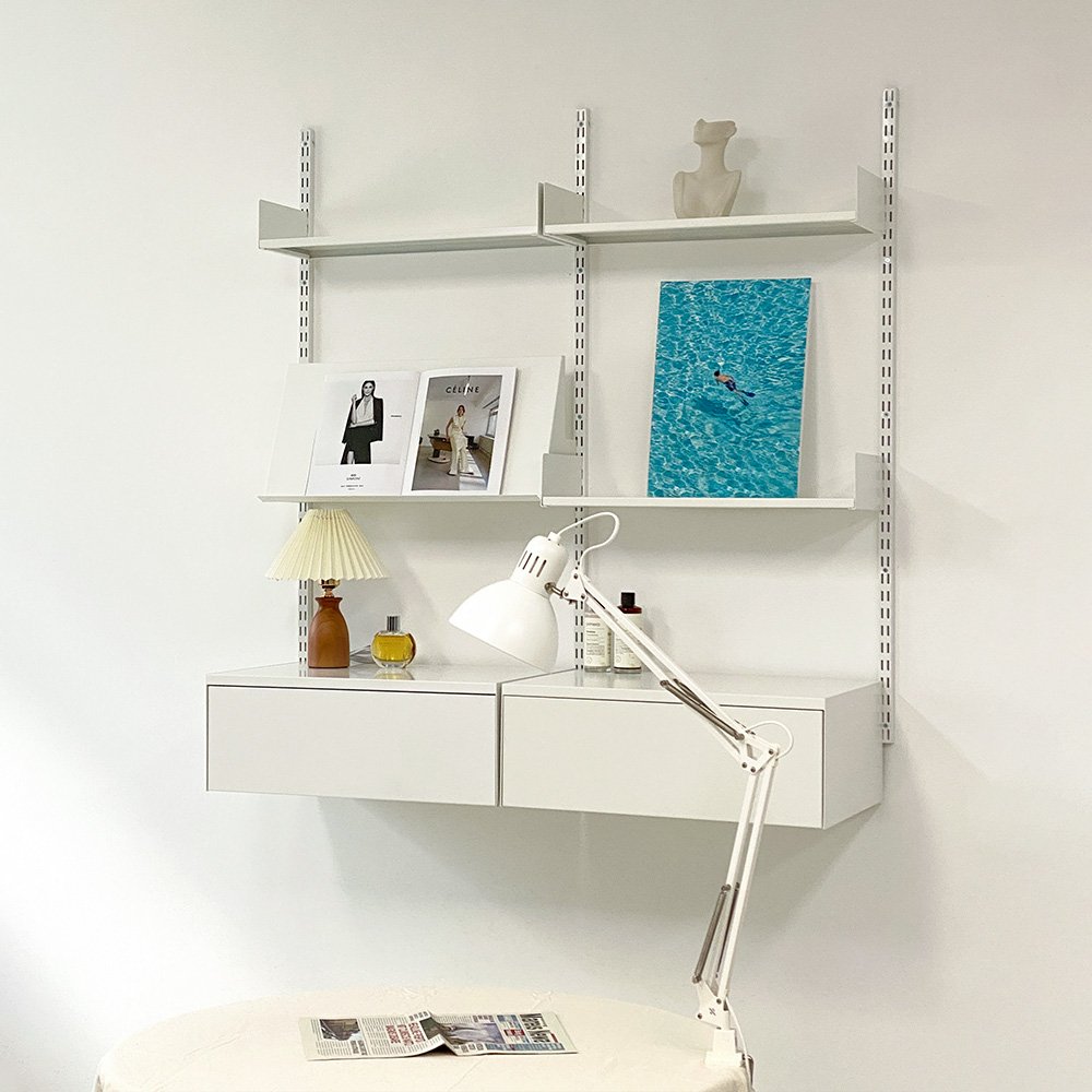 도에르 0012 모듈 시스템 거실 벽 선반 서랍 상세 이미지 1