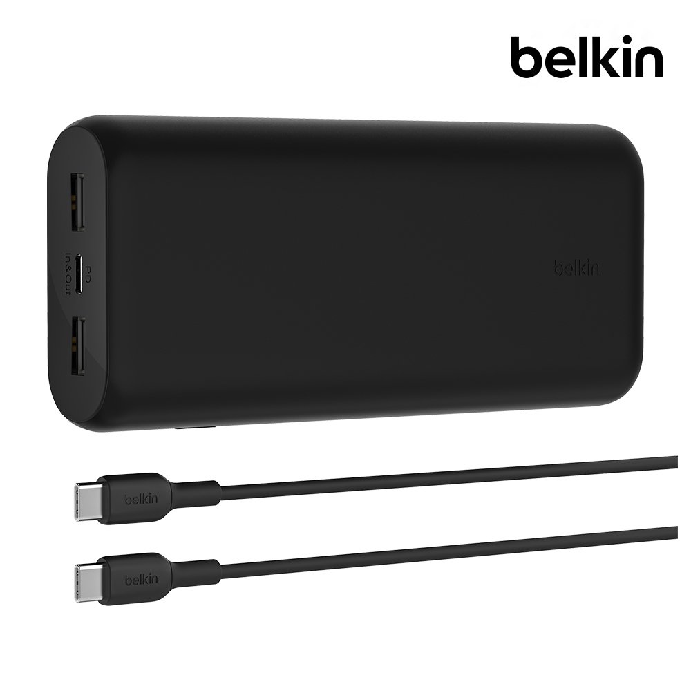 벨킨 20000mAh 3포트 PD PPS 20W 컴팩트 고속 충전 보조배터리 BPB014bt 아이폰17 16 15 갤럭시 S26 S25 호환 기내반입 글로벌 안전인증 상세 이미지 2