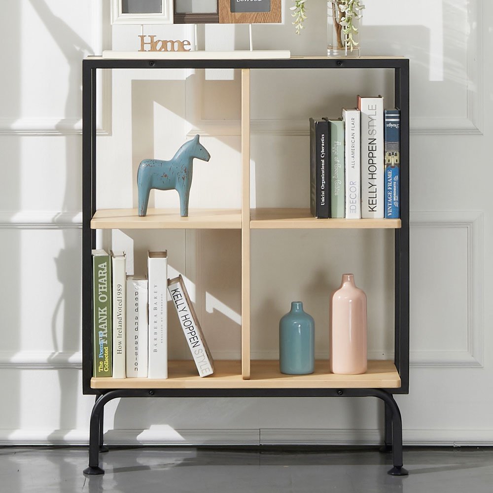 살롱 스틸 프레임 책장 선반 책꽂이 5단 1100 상세 이미지 2