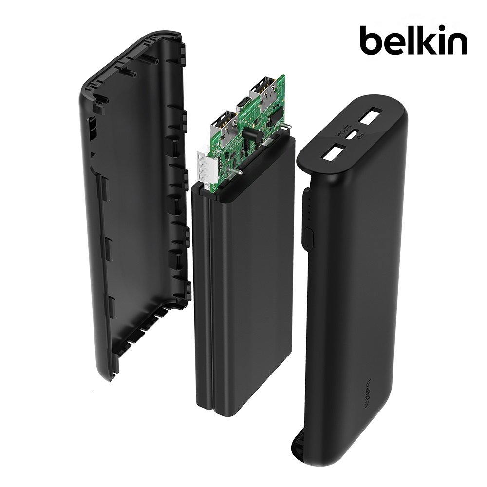 벨킨 20000mAh 3포트 PD PPS 20W 컴팩트 고속 충전 보조배터리 BPB014bt 아이폰17 16 15 갤럭시 S26 S25 호환 기내반입 글로벌 안전인증 상세 이미지 1