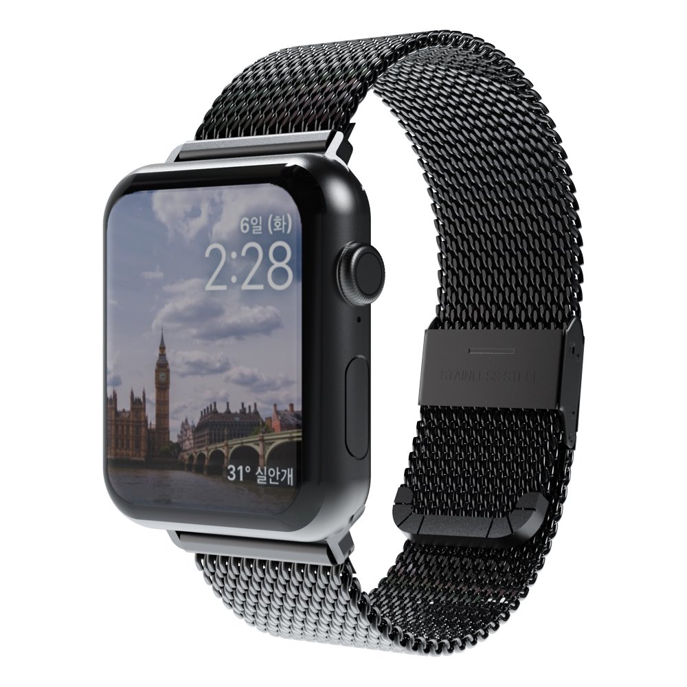 미아크 애플워치 스트랩 프리미엄 클립 밀레니즈 루프 상세 이미지 2