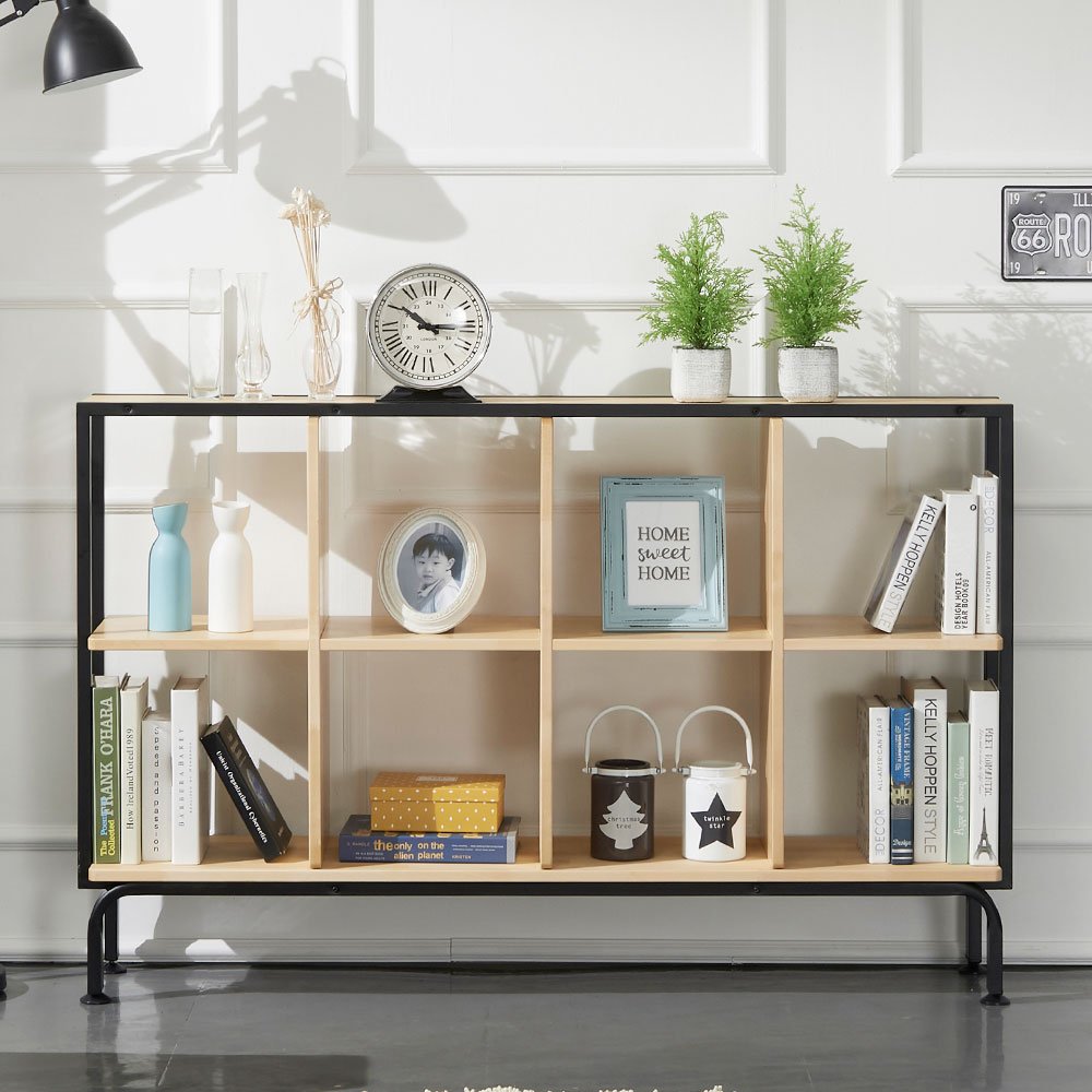 살롱 스틸 프레임 책장 선반 책꽂이 5단 1100 상세 이미지 2