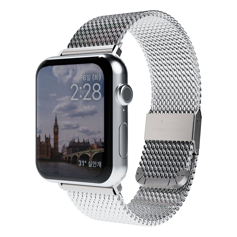 미아크 애플워치 스트랩 프리미엄 클립 밀레니즈 루프 상세 이미지 1