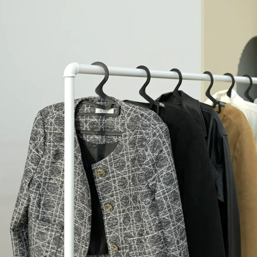 철제 1단 파이프헹거 옷가게 스탠드 이동식 옷걸이 튼튼한 헹거 0.8X1.2 상세 이미지 2