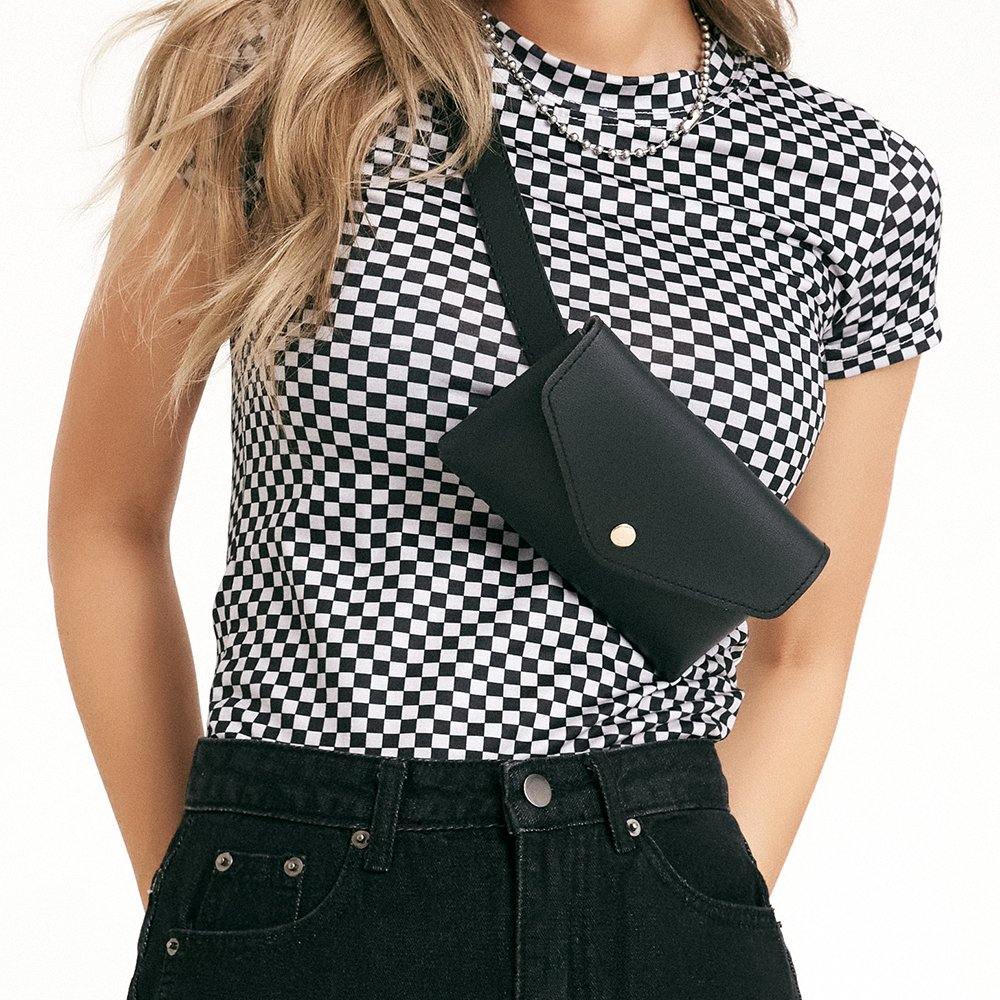 벨트백 웨이스트백 허리가방 여자힙색 가죽 허리색 상세 이미지 2