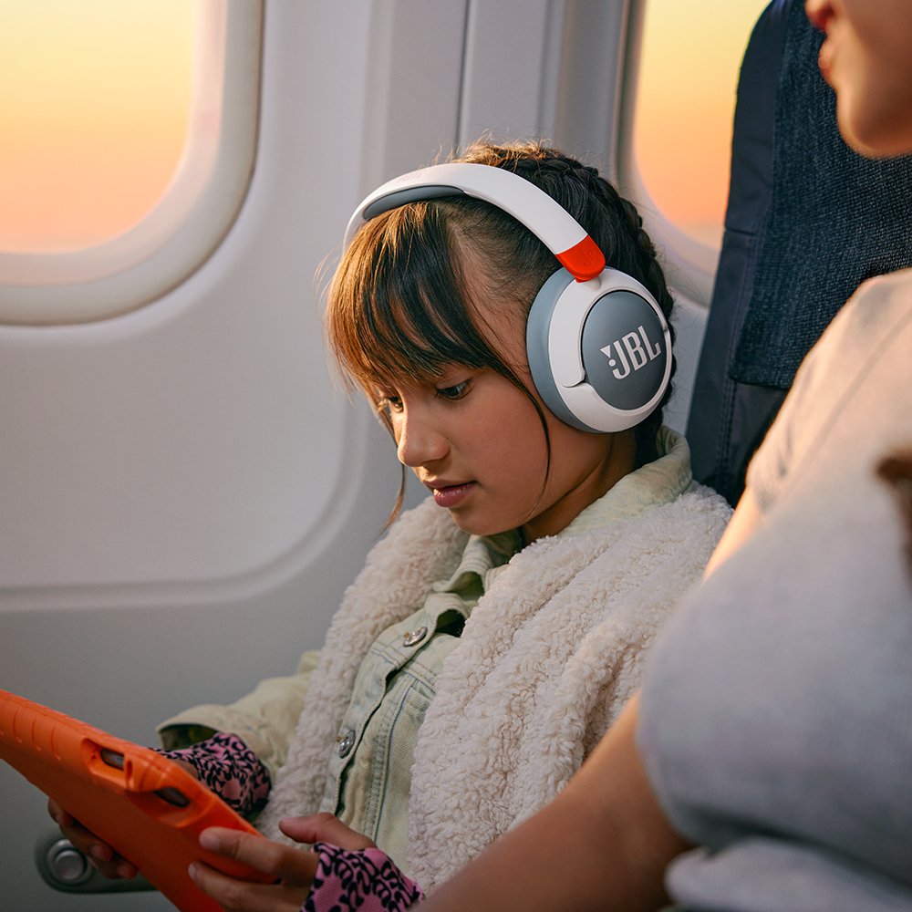 삼성공식파트너 JBL JR470NC 노이즈캔슬링 유무선 겸용 어린이헤드셋 화이트 상세 이미지 1