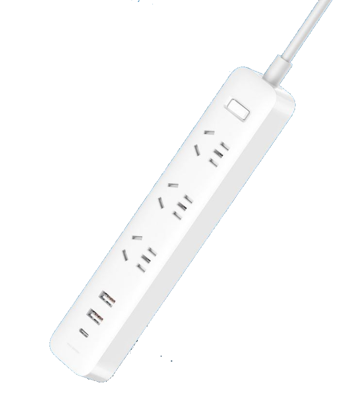 샤오미 멀티탭 3구 USB 고용량 콘센트 해외여행 어댑터 호주워홀 3구+3 USB 화이트 상세 이미지 2
