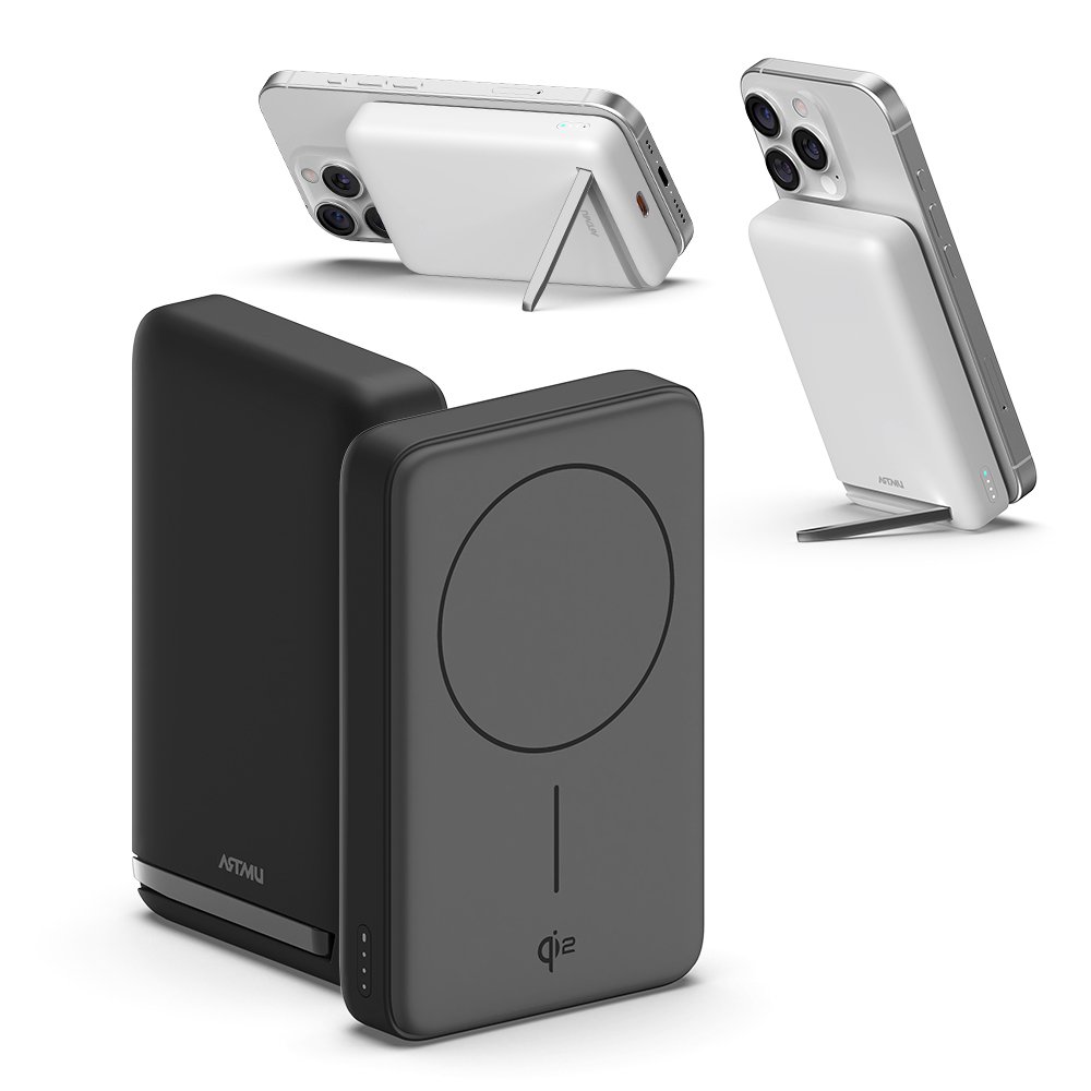 Qi2 15W 맥세이프 초고속 무선 보조배터리 10000mAh QB110 블랙 상세 이미지 1